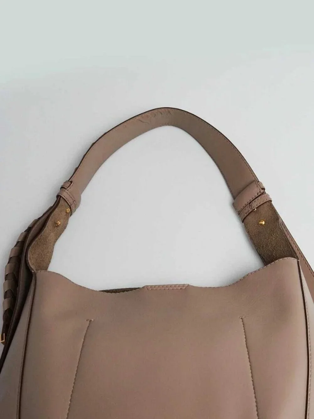 Stella McCartney Grey Faux Leather Medium Hobo Bag - Picture 8 of 12
